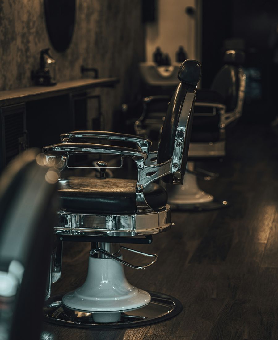 A classic barber's chair