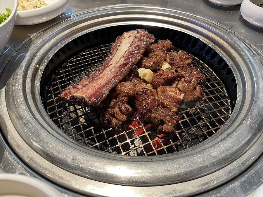 Galbi lover kit: Wang galbi, LA galbi, house kimchi, pickles and scallion salad