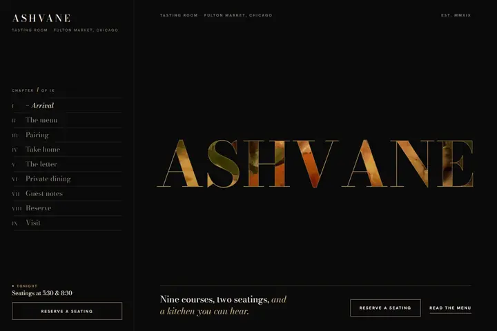 Ashvane Restaurant-Website-Design