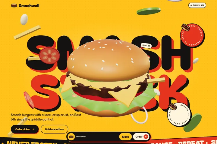 Smashwell Burgers Restaurant-Website-Design