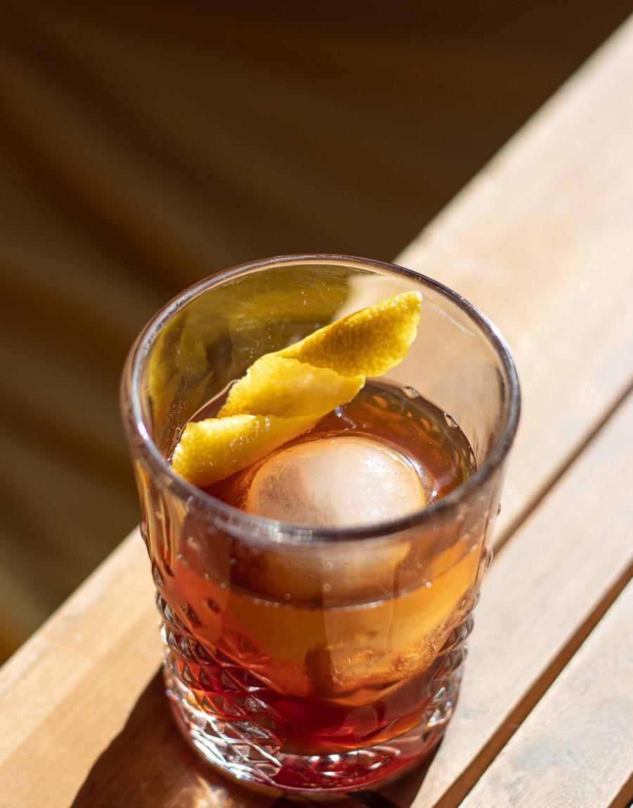 Smoked old fashioned