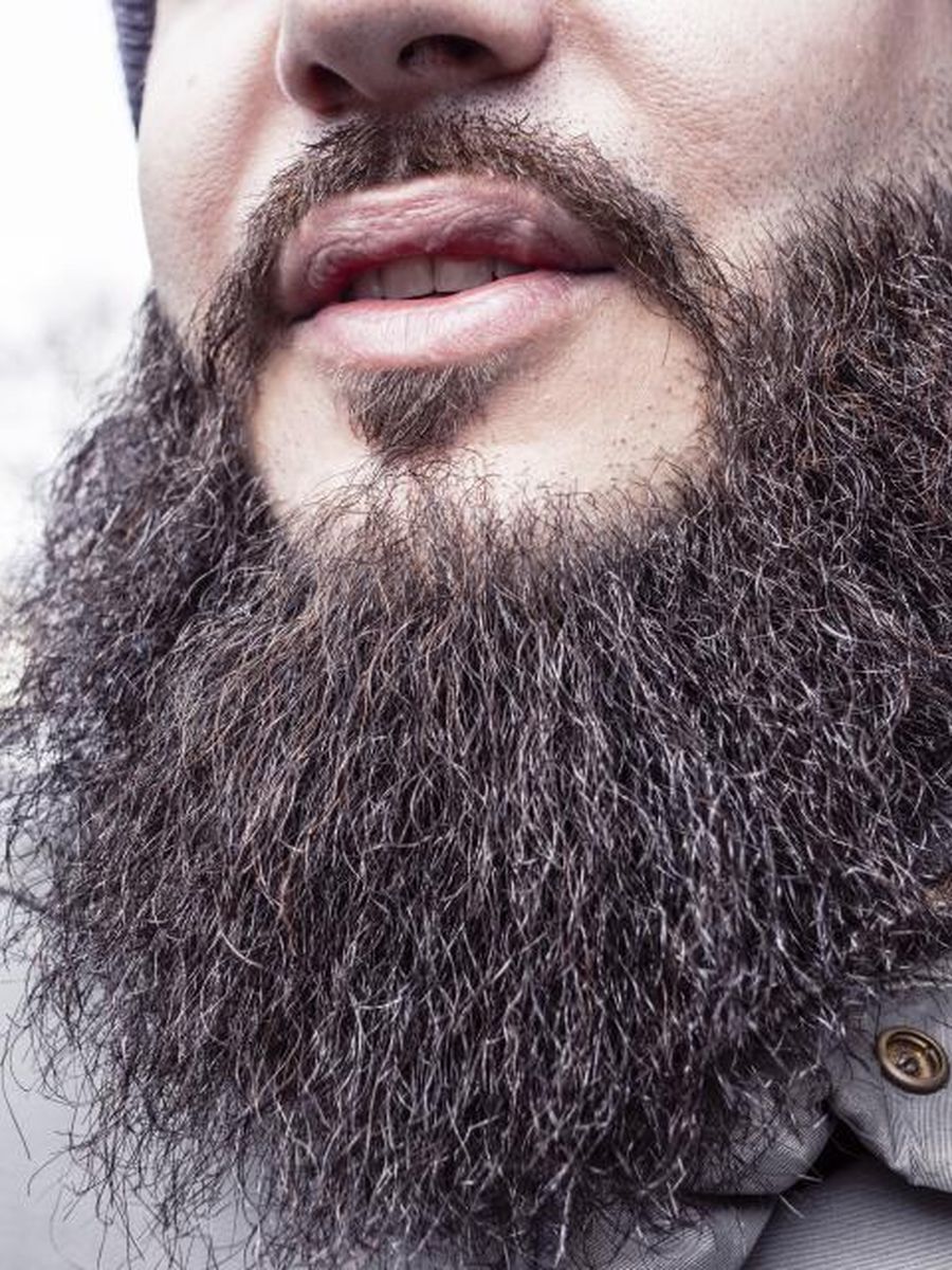 Full beard shape haircut