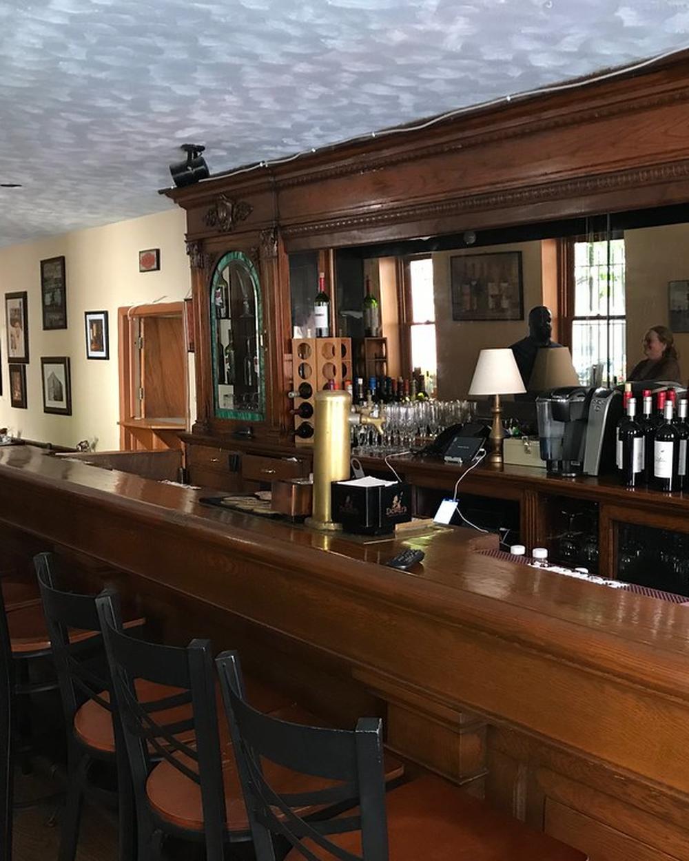 Inside Maison Corbel: the zinc bar and the dining room