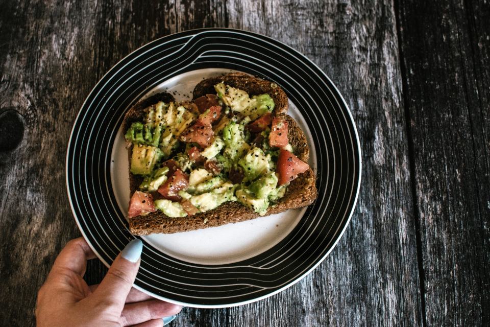 Smashed avocado toast