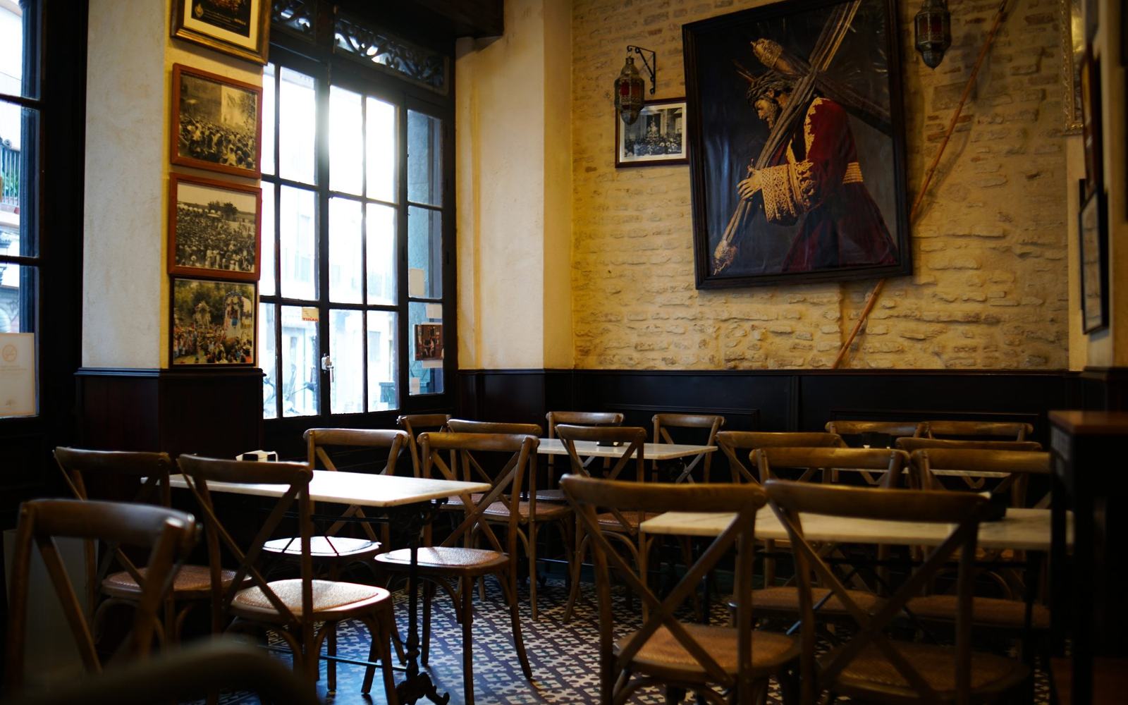 Inside the café